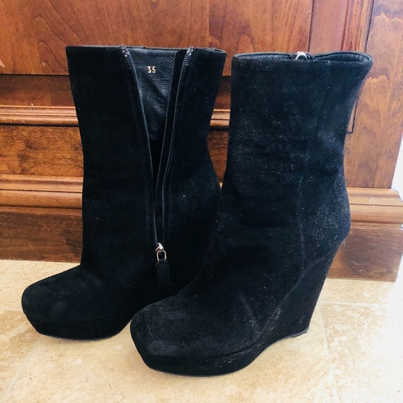 Prada Wedge Boots - Picture 1 of 3